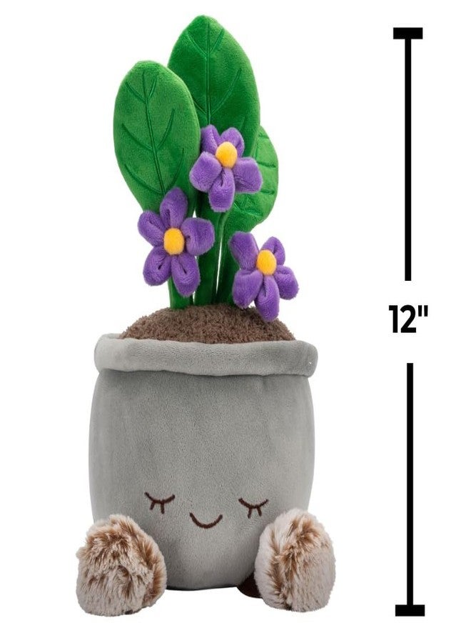 Russ Greenhouse 12-Inch African Violet Plant Plush - Ultrasoft Official Jazwares Plush - Ages 3+ - Image 5