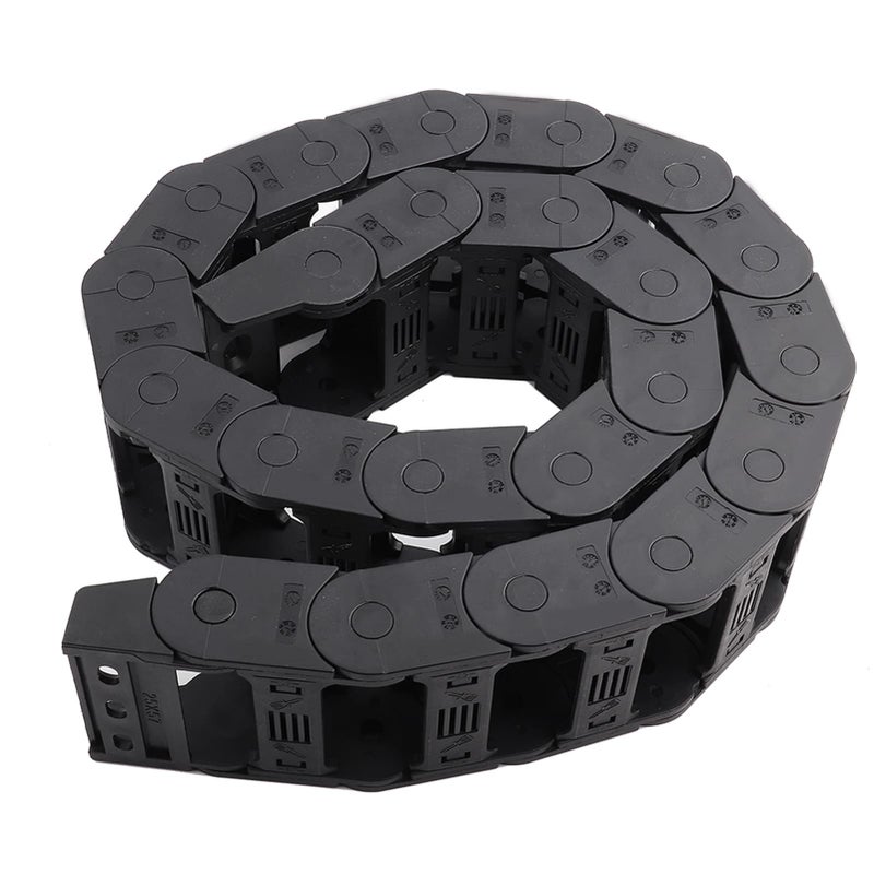 Black Nylon Cable Drag Chain 100cm 25 X 57mm Open Both Side For CNC Machine 3D Printer - Image 2