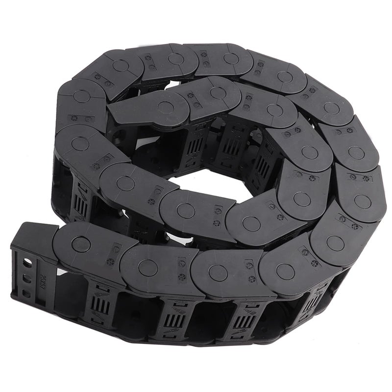 Black Nylon Cable Drag Chain 100cm 25 X 57mm Open Both Side For CNC Machine 3D Printer - Image 3