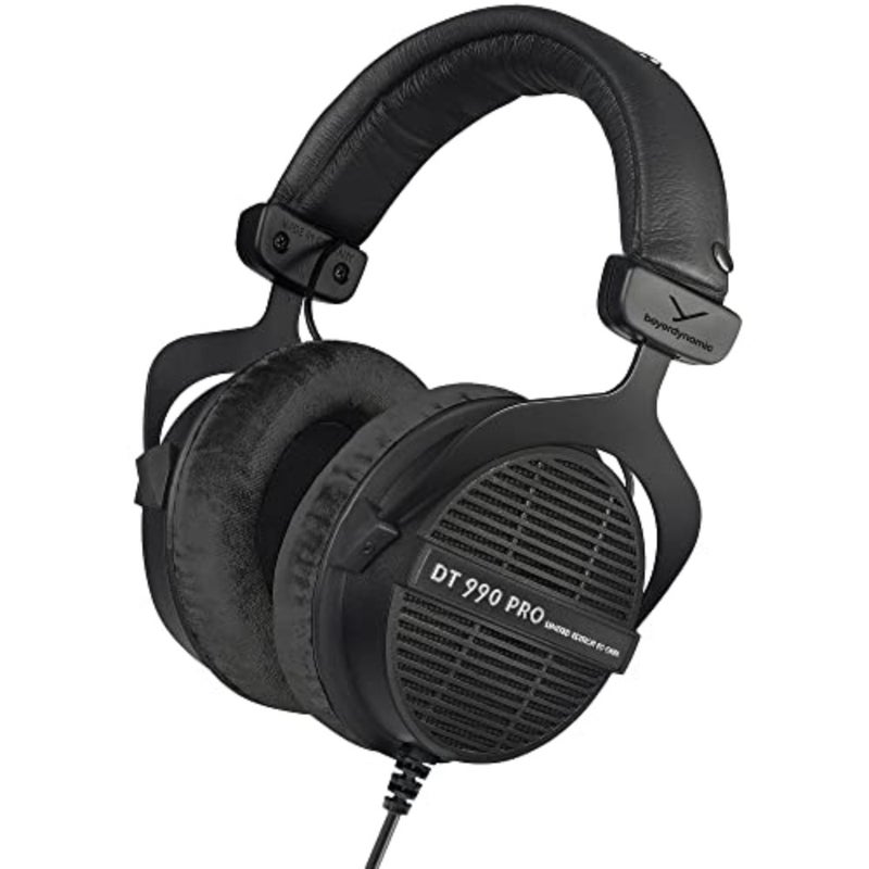 سماعات الرأس Dt 990 Pro فوق الأذن ستوديو - بنية ستيريو مفتوحة من الخلف، سلكية 80 أوم، أسود (إصدار محدود) - Image 1