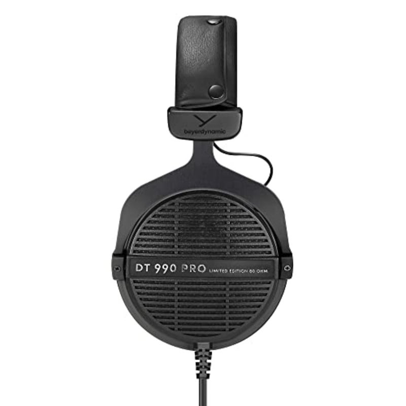 سماعات الرأس Dt 990 Pro فوق الأذن ستوديو - بنية ستيريو مفتوحة من الخلف، سلكية 80 أوم، أسود (إصدار محدود) - Image 2
