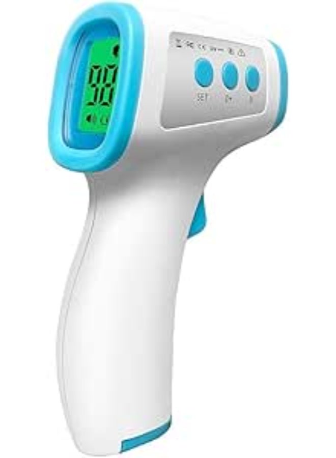 Non-Contact Forehead Thermometer - No Touch Infrared Thermometer Gun - Accurate Digital Readings, Instant Check & 3-Colour LCD Backlight - Practical for Daily Use - Image 1