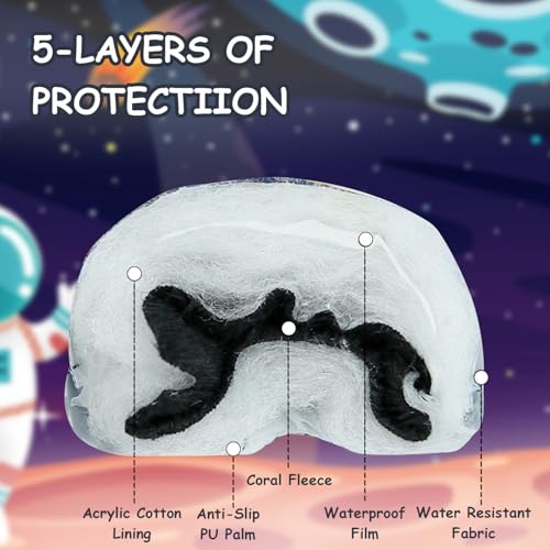 EVBEA Toddler Gloves Baby Winter Snow Gloves Boys KL L - Image 4