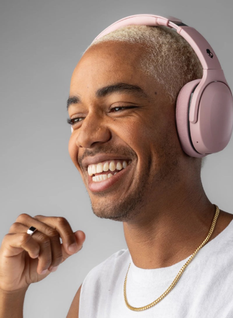Skullcandy Crusher 540 Active Wireless Bluetooth Headphones with Multi-Sensory Bass, Noise Isolating Over-Ear Fit, Sweat and Water Resistant, 40 Hours Battery, Microphone for iPhone Android Soft Pink - Image 2