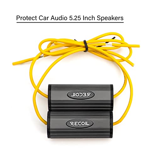 RECOIL BB-525 Bass Blocks Designed to Protect Car Audio 5.25 Inch Speakers, Eliminate Frequencies 0-800Hz at 4 Ohms, Pair - Image 2