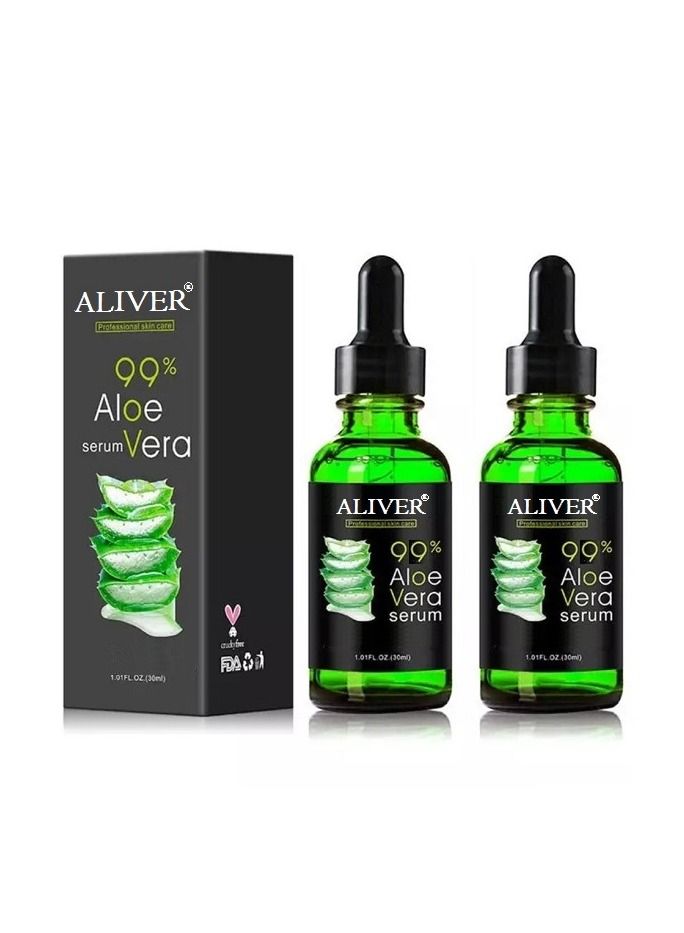 ALIVER 2Pcs of 92% Aloe Vera Serum 30ml - Image 1