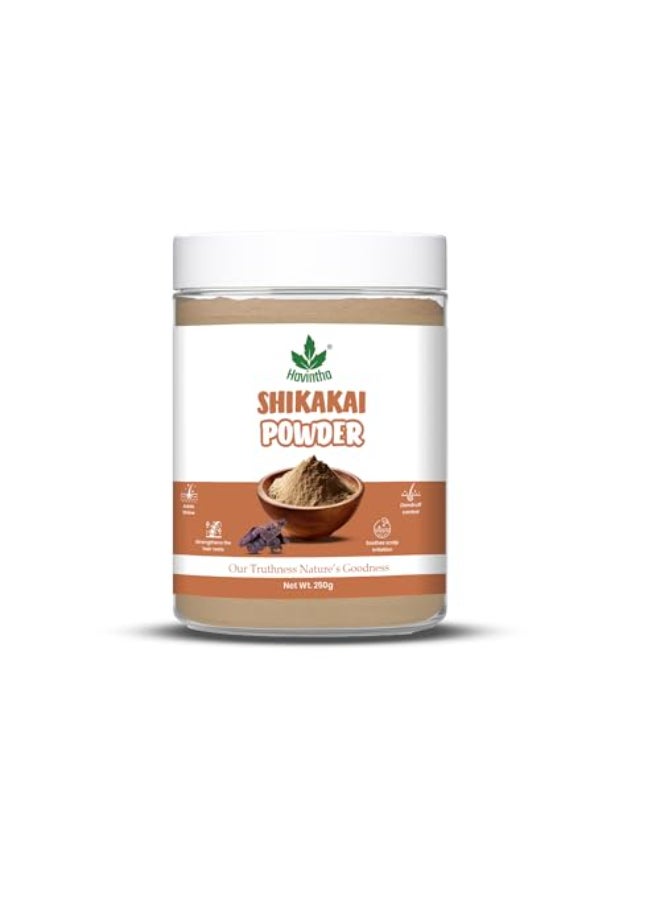 Havintha Shikakai Powder Organic for Hair 250 Grams - Image 1