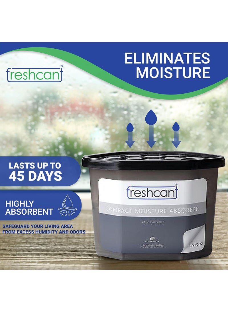 CILICAnT Freshcant Compact Moisture Absorber By CILICANT for Lockers Moisture Absorber for small places like Drawer and lockers Refresh Every Place Pack Of 3 Odor Buster with Activated Charcoal  - Image 2