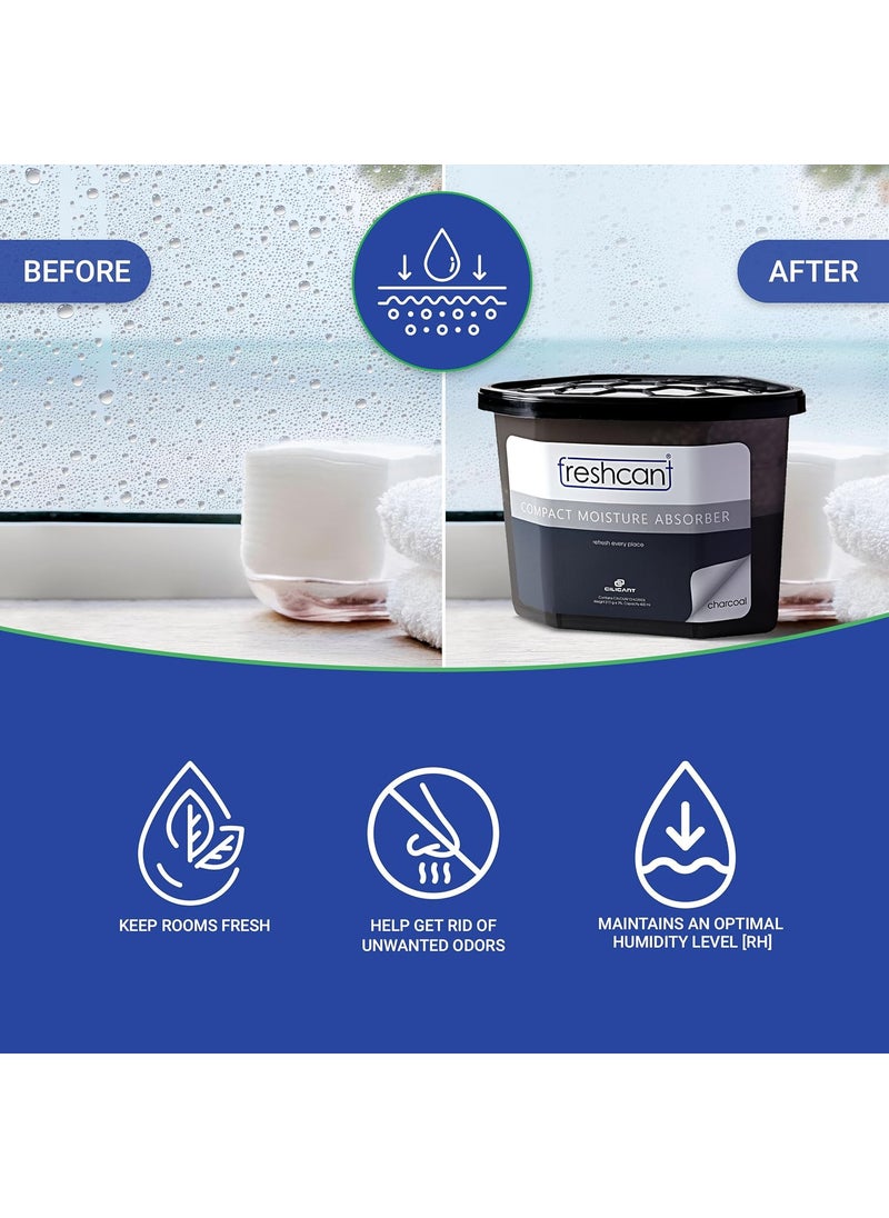 CILICAnT Freshcant Compact Moisture Absorber By CILICANT for Lockers Moisture Absorber for small places like Drawer and lockers Refresh Every Place Pack Of 3 Odor Buster with Activated Charcoal  - Image 5