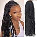 ZRQ 30 Inch Light Weight Butterfly Locs Crochet Hair 6 Packs Long Distressed Butterfly Faux Locs Crochet Hairï¼ˆ30 inch,1B) - Image 2