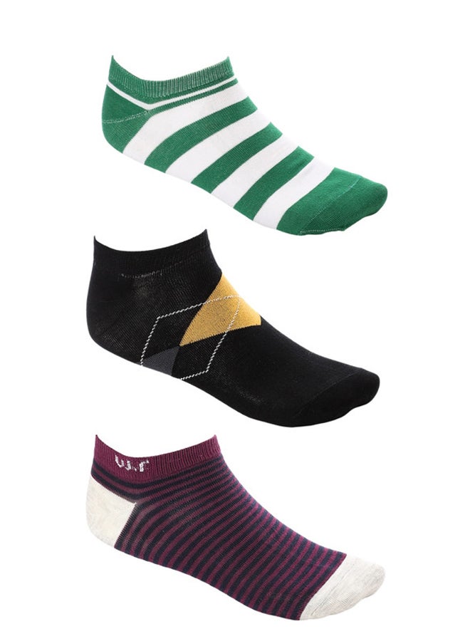 WHITE RABBIT White Rabbit Middle Lines Ankle Socks 
