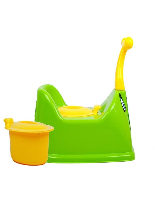 Zerya Toilet Trainer Baby Potty Seat 1234 Scooter Designed With Removable Bowl & Closing Lid Potty Seat (Green) - Image 2