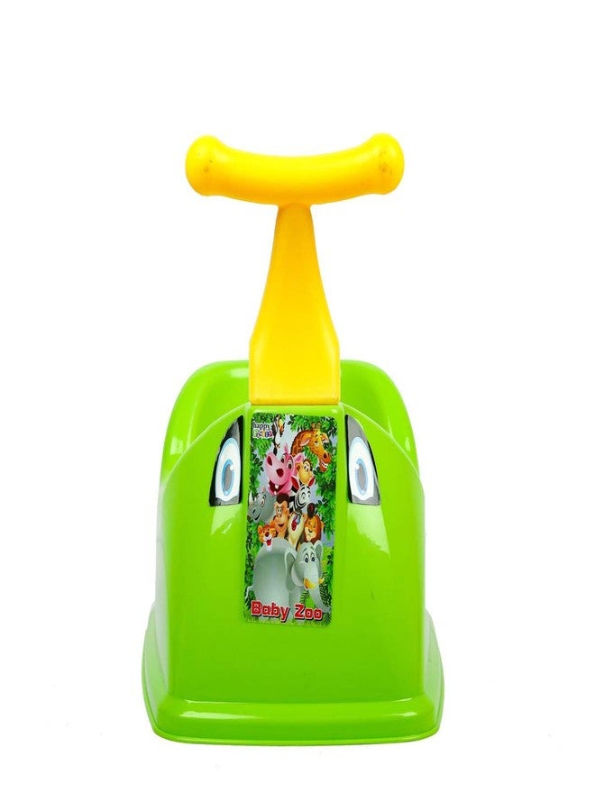 Zerya Toilet Trainer Baby Potty Seat 1234 Scooter Designed With Removable Bowl & Closing Lid Potty Seat (Green) - Image 1