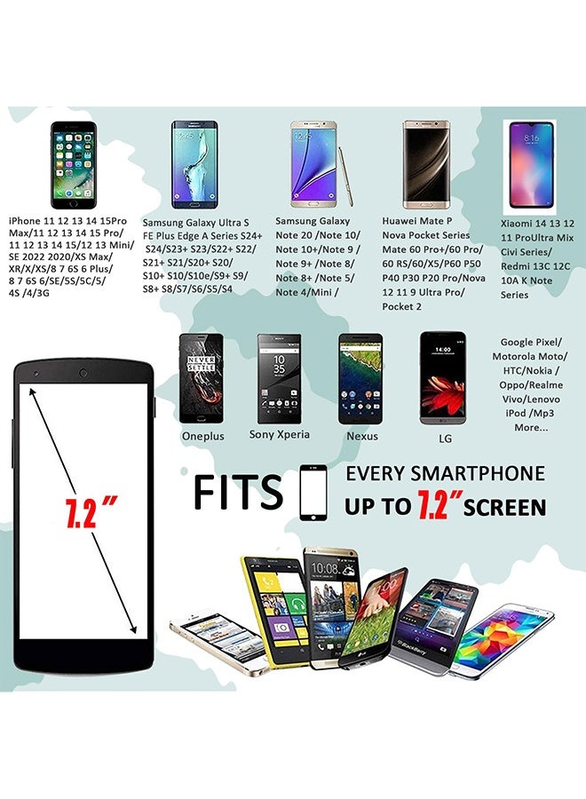 Sports Running Phone Armband, Cell Phone Holder Sleeve Pouch Carrier Arm Bag, Fitness Arm Band Phone Holder Compatible with iPhone 17 16 15 14 13 12 11 Pro Max Xs 16e Xr X Plus & Galaxy Ultra Note Series, Sports Accessory for Gym Workout Jogging Outdoor Exercise Daily Training, Black - Image 4