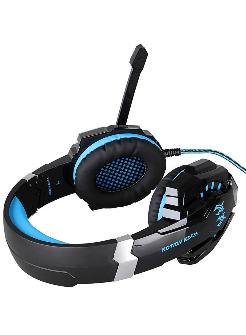 G9000 Wired Over-Ear Gaming Headphones With Microphone For PS4/PS5/XOne/XSeries/NSwitch/PC  - Image 1