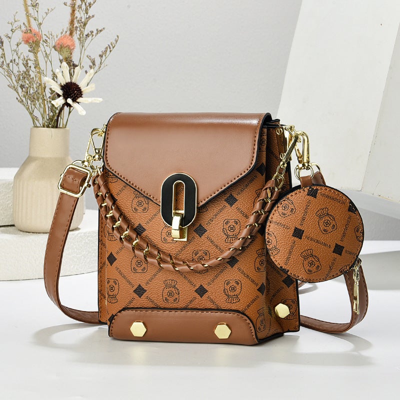 Temperament Texture Shoulder Bag Square Vertical Small Square Bag Crossbody Bag Casual Commuter Women'S Bag Bags - Image 4