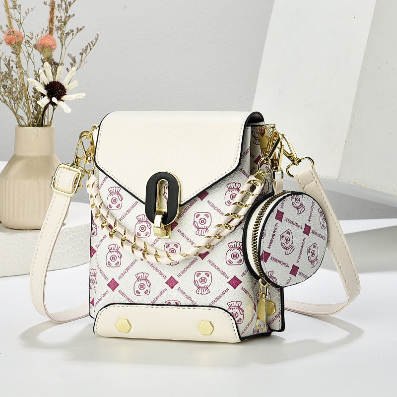 Temperament Texture Shoulder Bag Square Vertical Small Square Bag Crossbody Bag Casual Commuter Women'S Bag Bags - Image 5