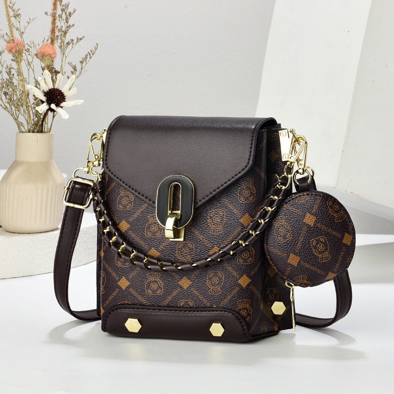 Temperament Texture Shoulder Bag Square Vertical Small Square Bag Crossbody Bag Casual Commuter Women'S Bag Bags - Image 2