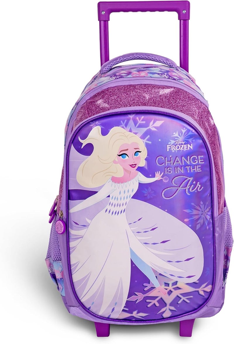 ترو كير حقيبة ظهر ديزني فروزن للأطفال مقاس 18 بوصة - حقيبة ظهر مريحة وخفيفة الوزن ومتينة للطلاب من سن 6 سنوات فما فوق - مثالية للسفر والمدرسة، للبنات - Image 1