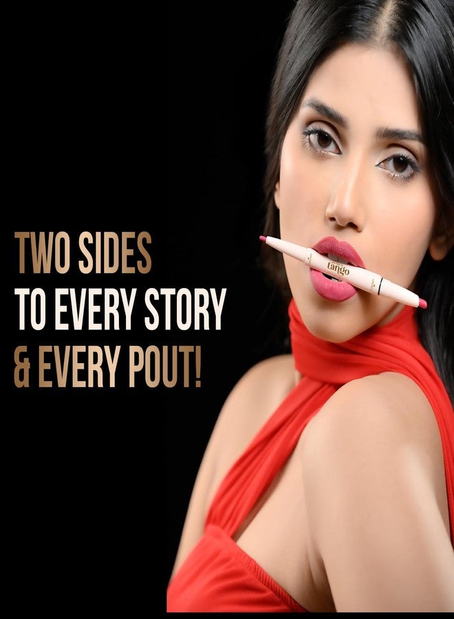 Glam 21 Glam21 Two To Tango Lip Liner + Lipstick Duo |Non-Transfer |Long Stay | Creamy Matte Finish| Super-glide formula | Non-drying |For Sensational lip look, Clay Crush-14 - Image 4