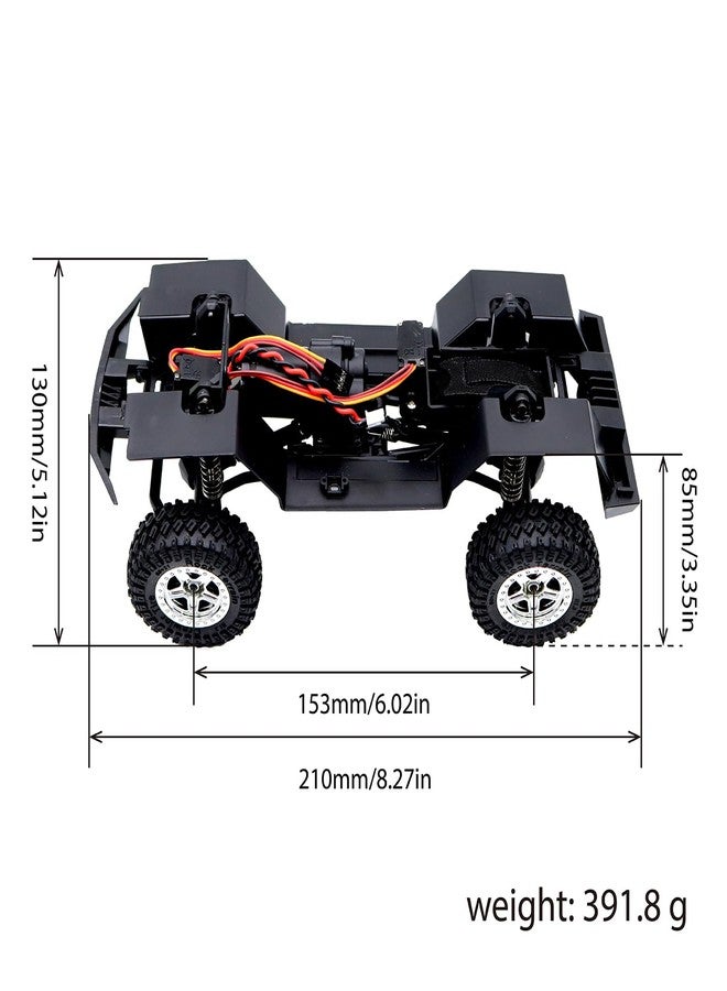 FACCNOY 155mm 6.10in Wheelbase Assembled Frame Chassis with 2-Speed Gearbox for Rc Crawler TRX4M Bronco Defender JJRC C8809 c8801 Part - Image 3
