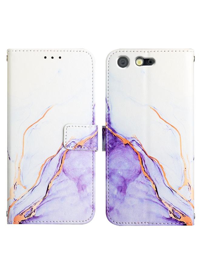 Zaboon Case For Fujitsu Arrows Be F-05J/SV F-03H/M03/M04 Tone M17 PT003 Marble Pattern Flip Leather Phone Case - Image 2