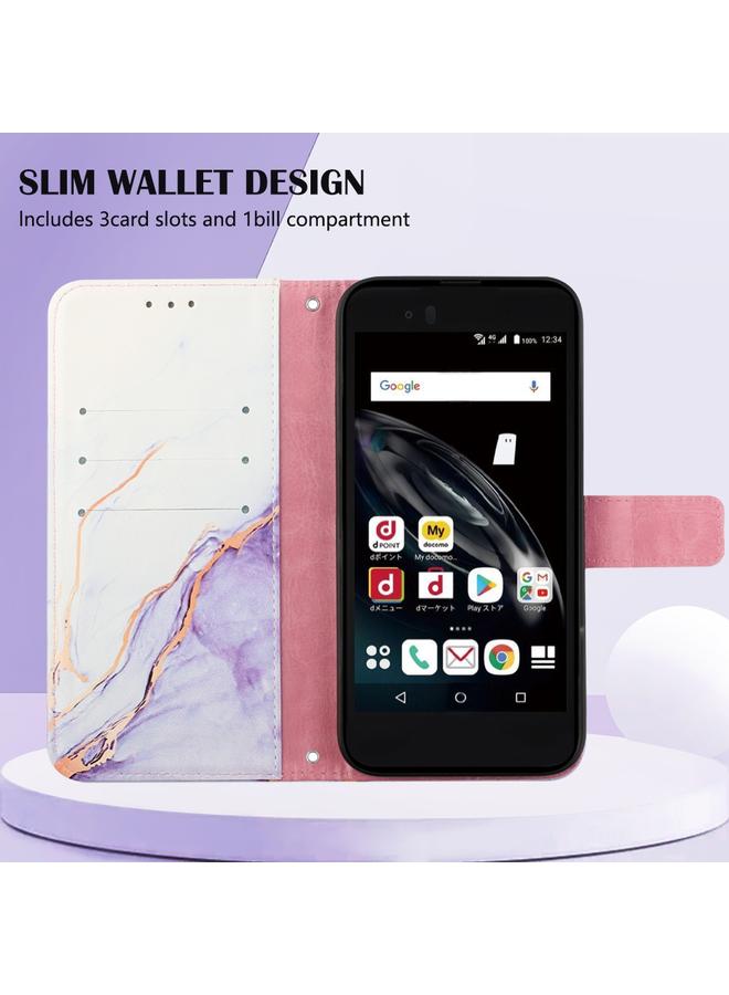 Zaboon Case For Fujitsu Arrows Be F-05J/SV F-03H/M03/M04 Tone M17 PT003 Marble Pattern Flip Leather Phone Case - Image 4