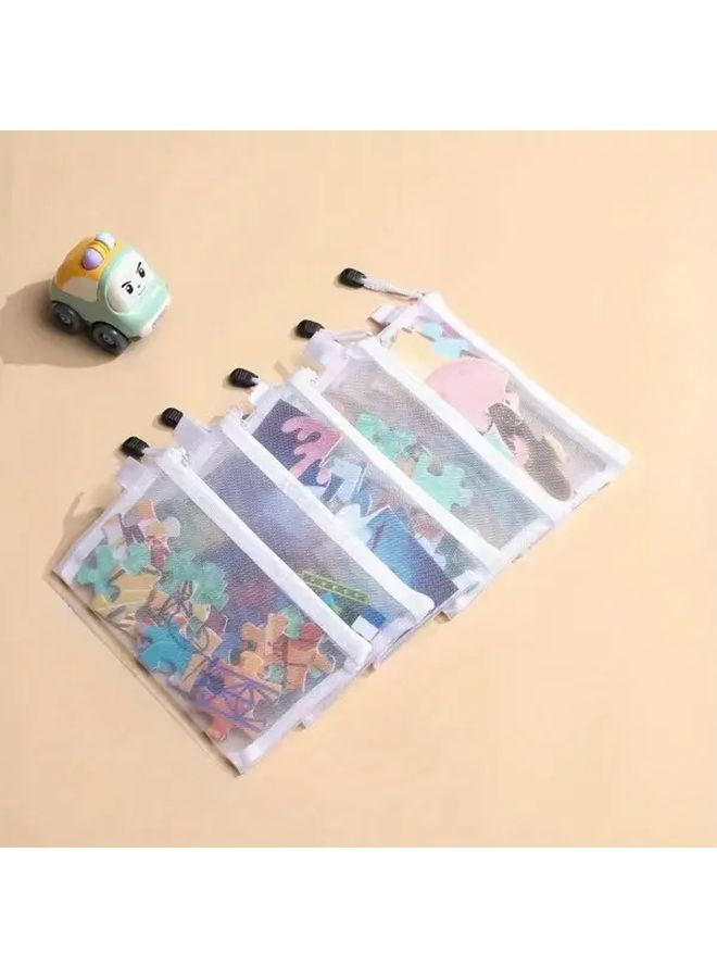 Medium Transparent Pencil Case with Breathable Zipper for Office Travel Organization - Image 3