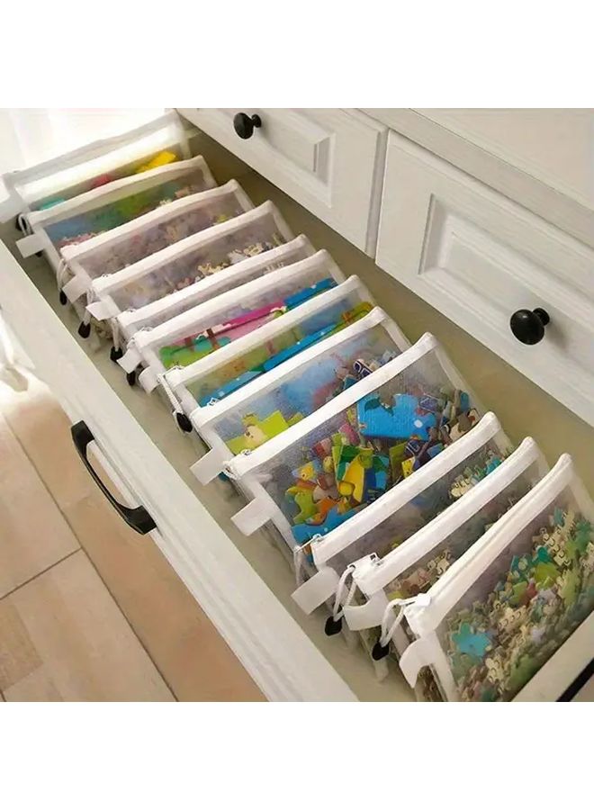 Medium Transparent Pencil Case with Breathable Zipper for Office Travel Organization - Image 2