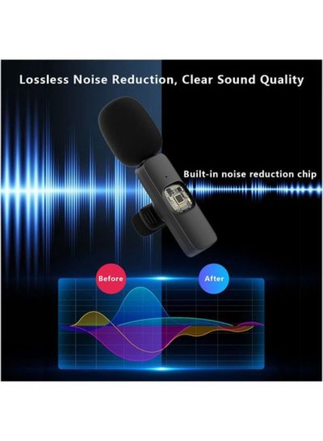 Wireless Lavalier Microphone Type C Black - Image 2