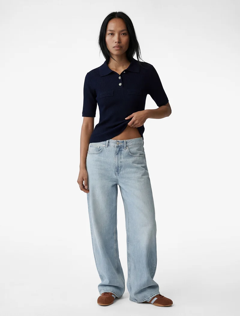 كوتون Polo Neck Sweater