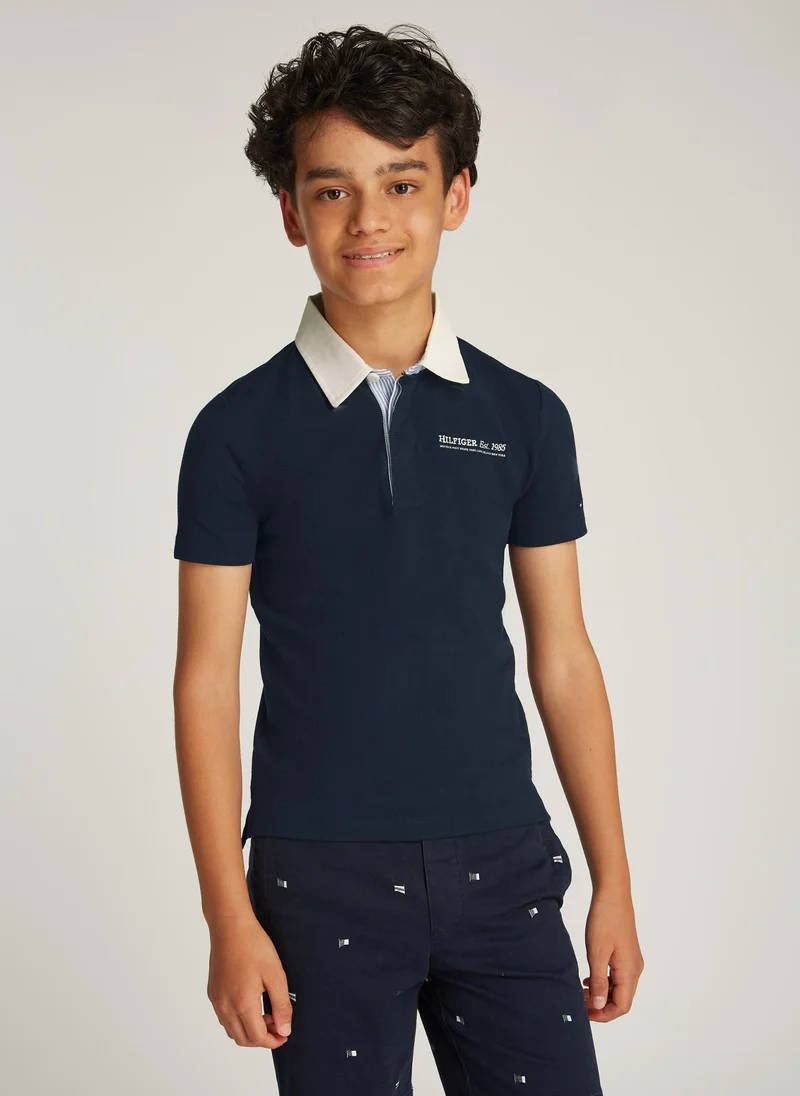 TOMMY HILFIGER Kids Ithaca Stripe Regular Polo T-Shirt
