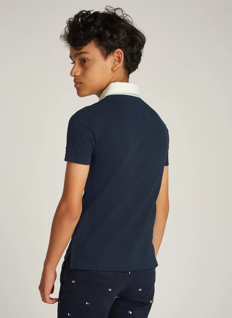 TOMMY HILFIGER Kids Ithaca Stripe Regular Polo T-Shirt