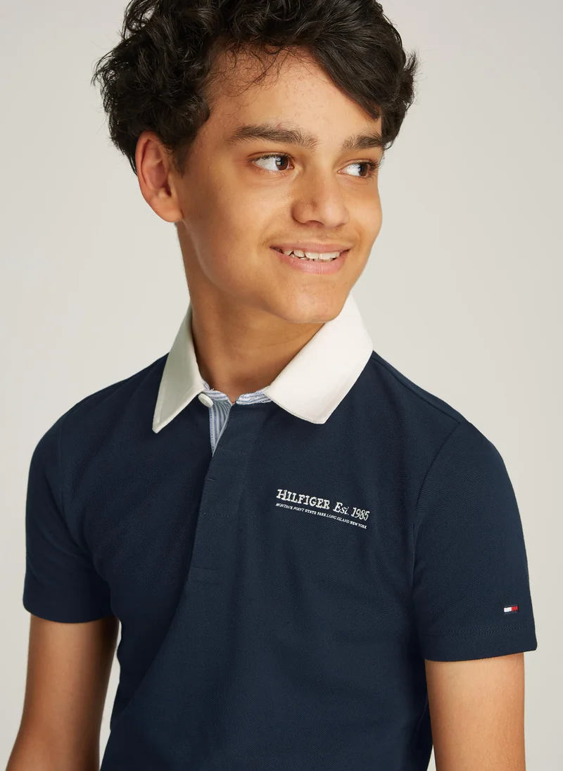 TOMMY HILFIGER Kids Ithaca Stripe Regular Polo T-Shirt