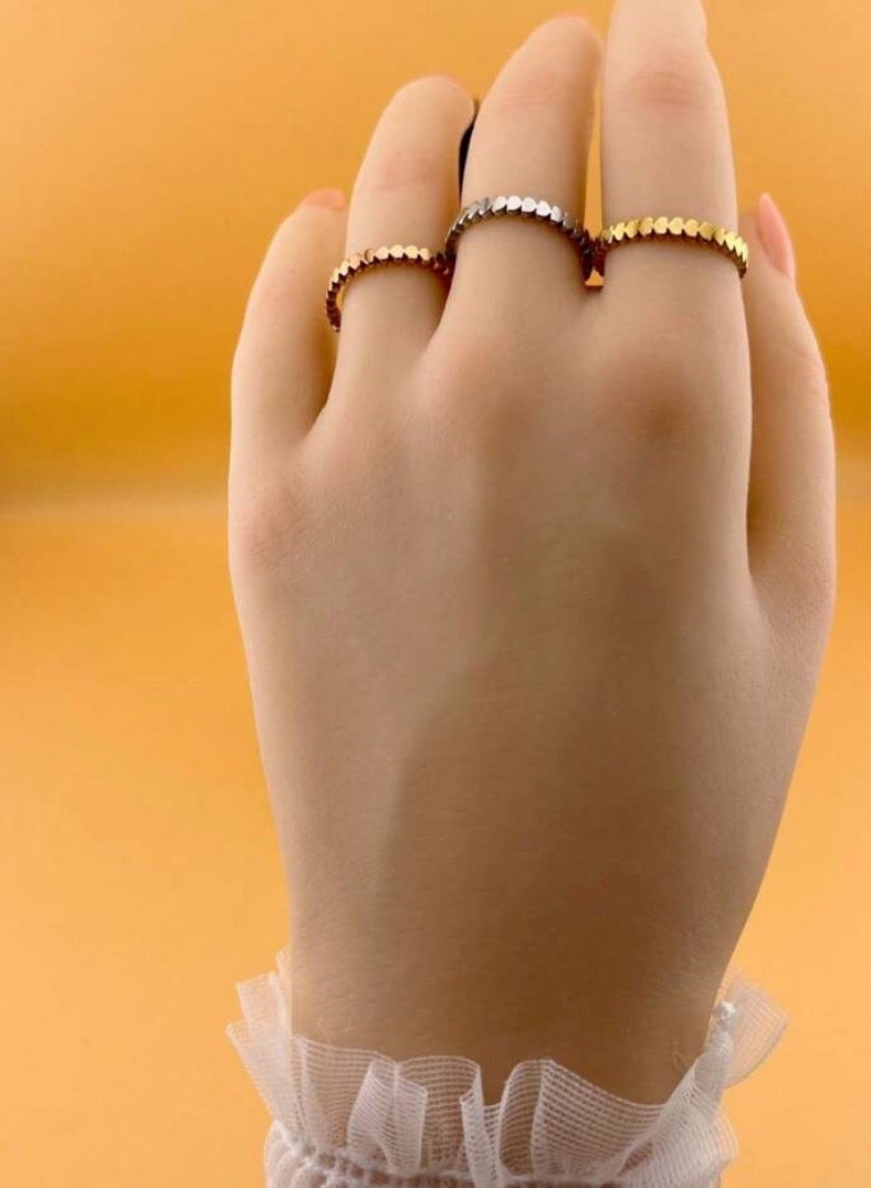 Jewelry 4You 3Pcs Of Elegant Stainless Steel Rings For Women Size 8 - Image 3