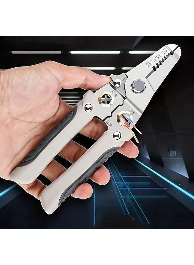 Gopinath Autolink Gopinath Autolink 6in1 Wire Splitting Pliers Wire Cutter Tool Wire Stripper Hand Tool Wire Looping Pliers Cutting Cable Stripper and Crimping  - Image 5