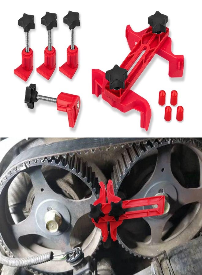 Lecctso Engine Timing Tool, Camshaft Locking Tool, Engine Camshaft Alignment Timing Tool Kit, Camshaft Sprocket Clamp Kit, Car Main Cam Timing Sprocket Gear Locking Tool Set Suitable for Most Car - Image 1