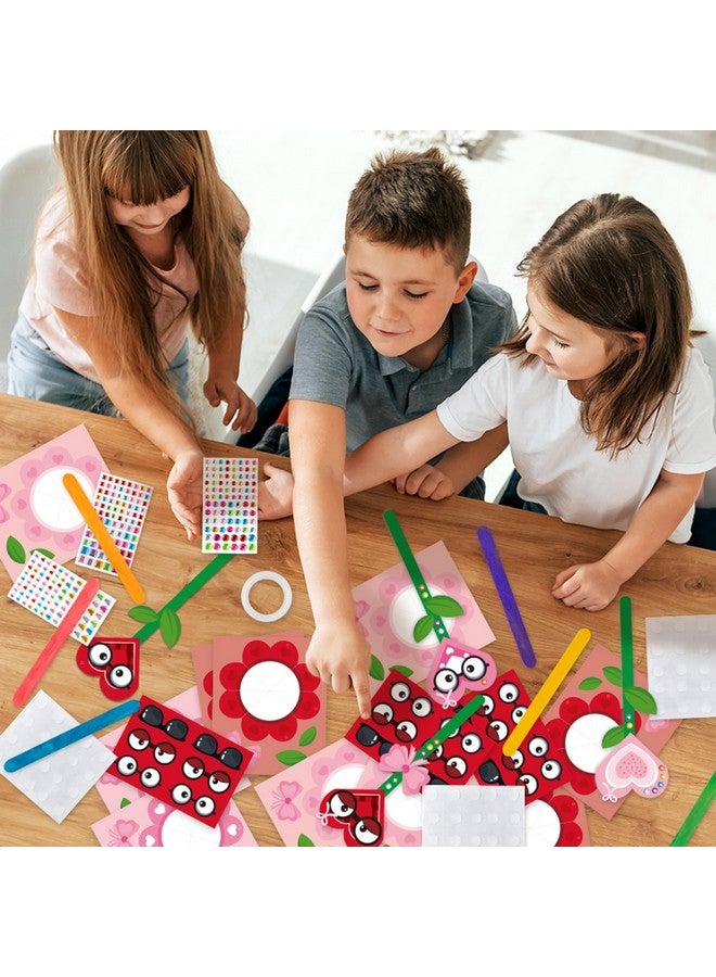 WATINC 36Pcs Mother's Day Flower Paper Craft Kit, Make Your Own Blessing Flowers Bouquets Gifts Crafts Decorations, DIY Art Craft Set Home School Classroom Fun Activities Party Decors for Mom Kids - Image 4