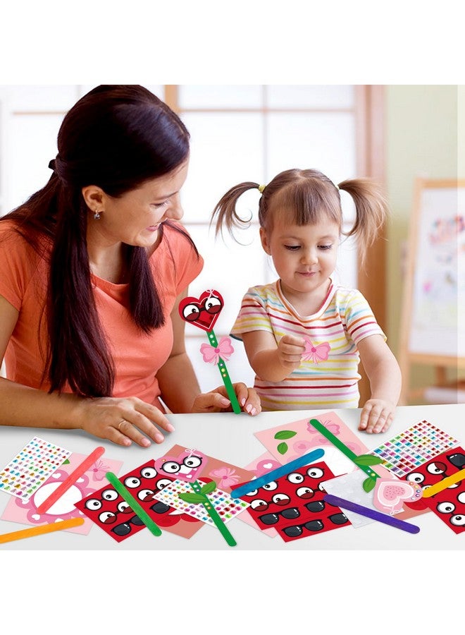 WATINC 36Pcs Mother's Day Flower Paper Craft Kit, Make Your Own Blessing Flowers Bouquets Gifts Crafts Decorations, DIY Art Craft Set Home School Classroom Fun Activities Party Decors for Mom Kids - Image 5