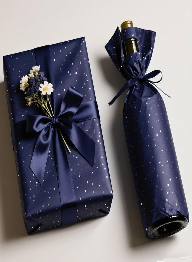 Ueerdand Blue Glitter Tissue Paper for Gift Bags 36 Sheets 14x20 Inch - Recyclable Wrapping Paper for Weddings, Birthdays, Party & Festival Decorations DIY Craft Supplies - Image 4