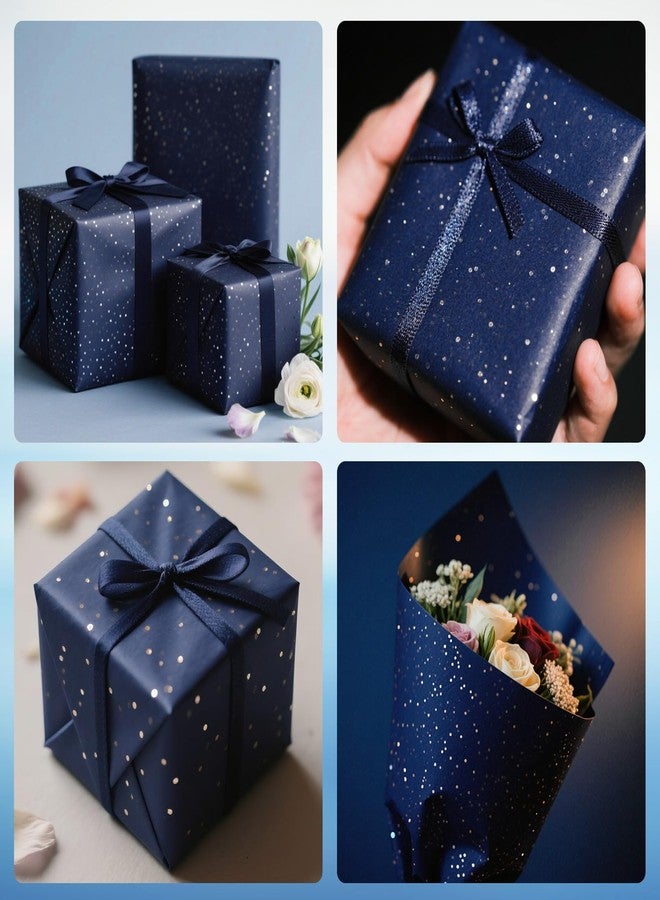 Ueerdand Blue Glitter Tissue Paper for Gift Bags 36 Sheets 14x20 Inch - Recyclable Wrapping Paper for Weddings, Birthdays, Party & Festival Decorations DIY Craft Supplies - Image 5
