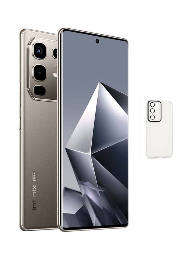 إنفينيكس Note 50 S Dual SIM Titanium Grey 8GB RAM 256GB 5G with Free cover (color of the cover may vary) - Image 1