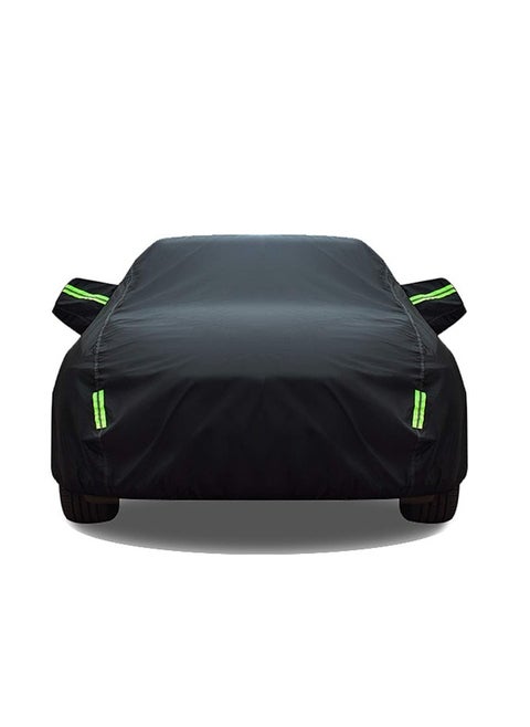 Car Cover, Auto Cover with Reflective Strip, Waterproof and Sunscreen, Suitable for SUVs, Sedans, Trucks