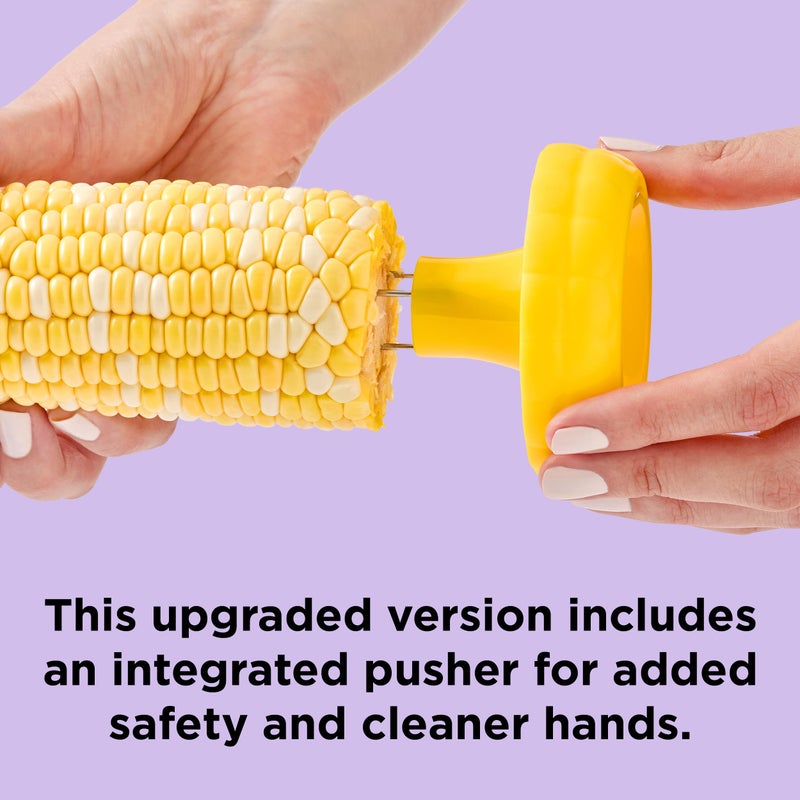Chef'n Chefâ€™n Cob Plus Corn Stripper and Peeler for Corn on the Cob, Built-In Safety Pusher - Image 5