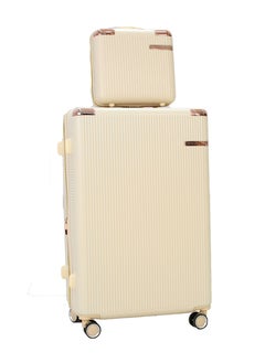 MORANO 5-Piece Luggage Trolley Bag Set Beige  - Image 3