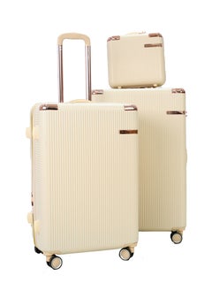 MORANO 5-Piece Luggage Trolley Bag Set Beige  - Image 2
