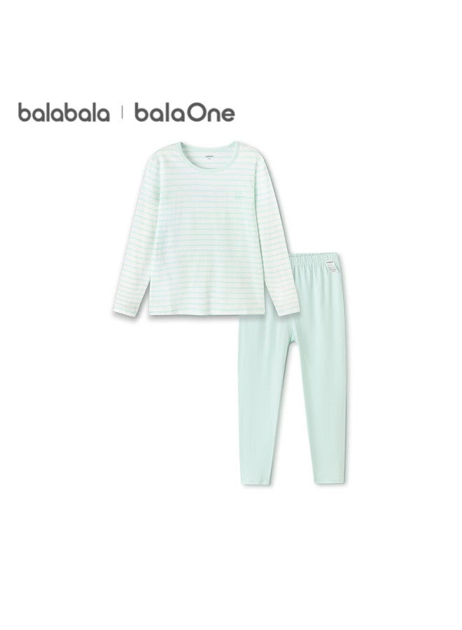 Balabala Kids Children's Underwear Set  Spring New Girls' Autumn Cotton Long Johns Baby Sleepwear Soft Skin-friendly - Image 2