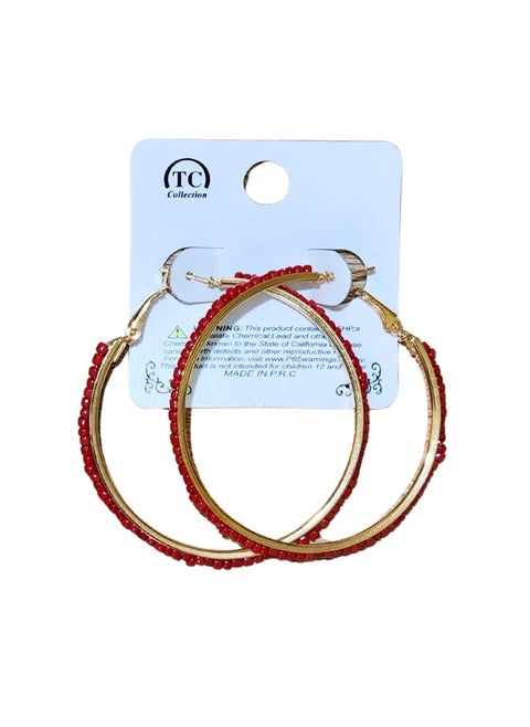 Multicolored round beads