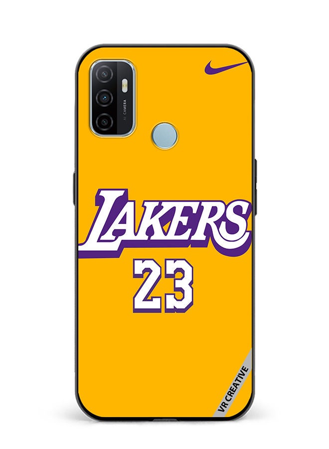 VR CREATIVE Protective Case Cover For Oppo A53 Lakers 23 Design Multicolour - Image 1