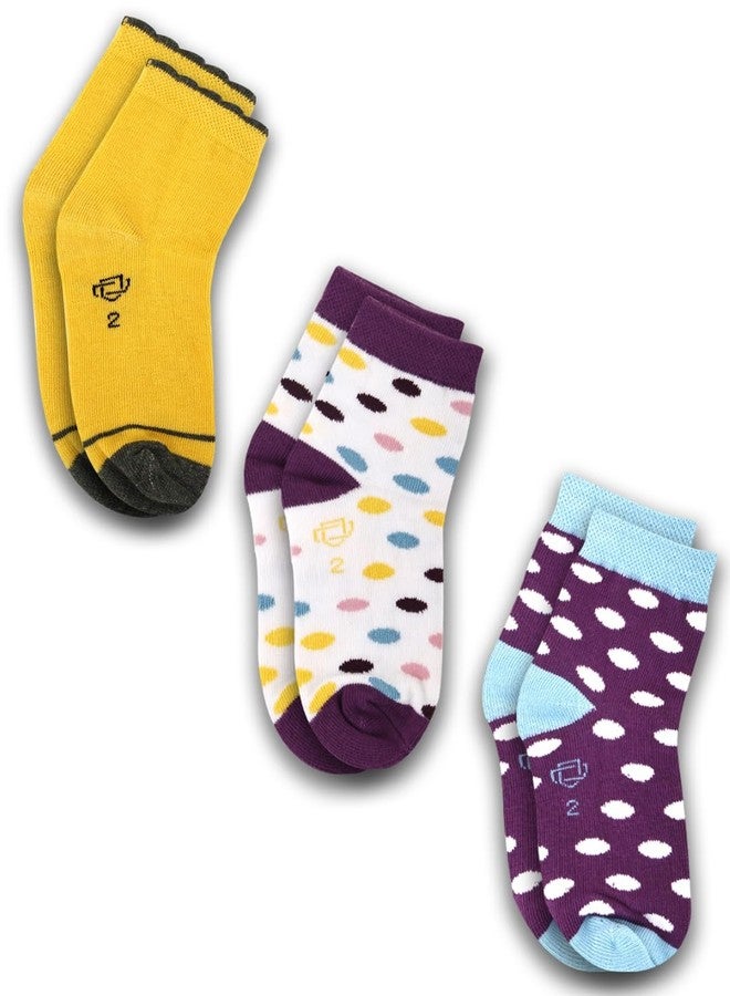 Dollar Kids Socks For Boys & Girls In Blended Cotton (Pack Of 3) - Image 1